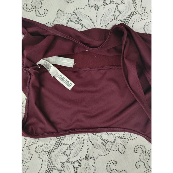 PINK Victoria's Secret Ultimate Unlined Bra Medium Burgundy - Picture 3 of 5